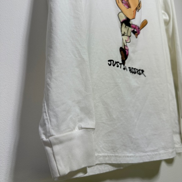 H&M | 100% Cotton Long Sleeve Printed T-shirt | Justin Bieber 2020 Changes - Picture 4 of 5